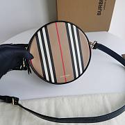 Bagsaaa Burberry Cotton Canvas Round Crossbody Bag - 17 x 7 x 17cm - 6