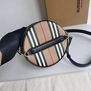 Bagsaaa Burberry Cotton Canvas Round Crossbody Bag - 17 x 7 x 17cm - 4