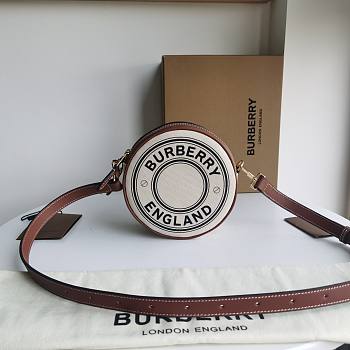 Bagsaaa Burberry Bag Logo Graphic Canvas And Leather Louise - 17 x 7 x 17cm  