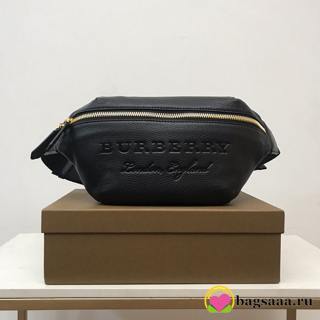 Bagsaa Burberry Wasit Bag in black Leather - 31 x 7.5 x 16cm - 1
