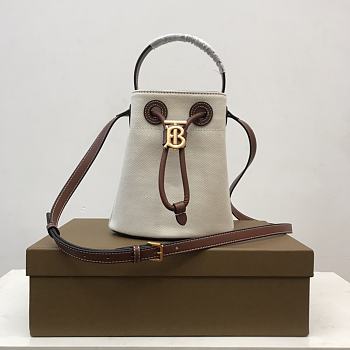 Bagsaaa Burberry Mini Drawstring Bucket Bag - 16.5 x 11 x 18.5cm