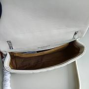 	 Bagsaaa Burberry White Leather Camera Lola Shoulder Bag - 23x6x13cm - 3