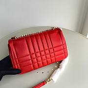 	 Bagsaaa Burberry Red Leather Camera Lola Shoulder Bag - 23x6x13cm - 4