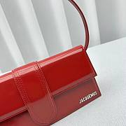 Bagsaaa Jacquemus Le Bambino Long Shoulder Bag in Red Patent Leather - 2