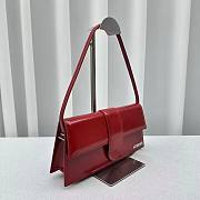 Bagsaaa Jacquemus Le Bambino Long Shoulder Bag in Red Patent Leather - 3