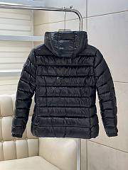 Bagsaaa Moncler Short Down All Black Jacket With Detachable hood - 4