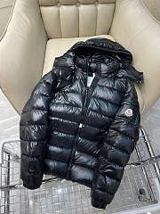 Bagsaaa Moncler Short Down All Black Jacket With Detachable hood - 5