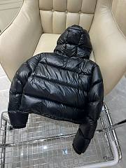 Bagsaaa Moncler Short Down Black And Beige Jacket With Detachable hood - 4