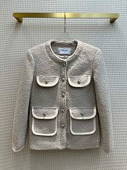 Bagsaaa Celine Jacket In Beige Wool - 1