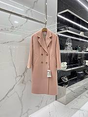 Bagsaaa Max Mara Pink Wool Long Coat - 1