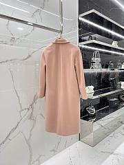Bagsaaa Max Mara Pink Wool Long Coat - 5