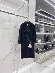 Bagsaaa Max Mara Black Wool Long Coat - 1