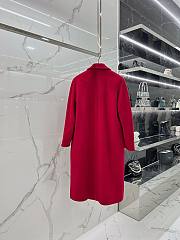 Bagsaaa Max Mara Red Wool Long Coat - 2