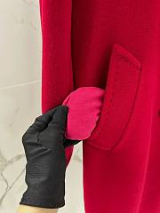 Bagsaaa Max Mara Red Wool Long Coat - 3