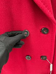 Bagsaaa Max Mara Red Wool Long Coat - 5