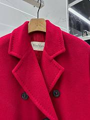 Bagsaaa Max Mara Red Wool Long Coat - 6