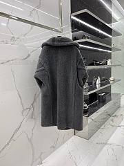 	 Bagsaaa Max Mara Shearling Long Coat Grey - 5