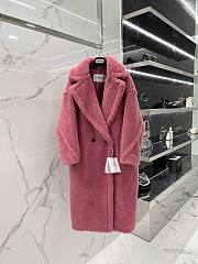 	 Bagsaaa Max Mara Shearling Long Coat Pink - 1