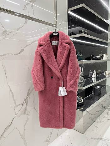 	 Bagsaaa Max Mara Shearling Long Coat Pink