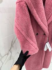 	 Bagsaaa Max Mara Shearling Long Coat Pink - 2