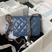 Bagsaaa Chanel 19 Flap Bag 23k Blue - 13.5*20.5*5cm - 3