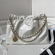 	 Bagsaaa Chanel 22 Bag White Gold Hardware - 30×45×8cm - 6