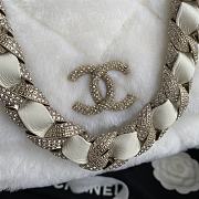 Bagsaaa Chanel White Fur Bag - 1.5*21.5*6.5cm - 2