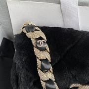 	 Bagsaaa Chanel Black Fur Bag - 1.5*21.5*6.5cm - 6