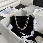 	 Bagsaaa Chanel Black Fur Bag - 1.5*21.5*6.5cm - 5