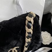 	 Bagsaaa Chanel Black Fur Bag - 1.5*21.5*6.5cm - 3