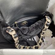 	 Bagsaaa Chanel Black Fur Bag - 1.5*21.5*6.5cm - 2