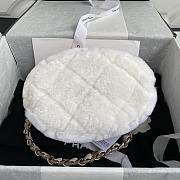 Bagsaaa Chanel White FurBucket Bag - 16*18*12cm - 5
