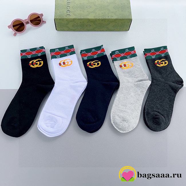 Bagsaaa Set Gucci Socks 5 colors - 1