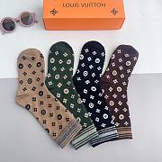 	 Bagsaaa Set Louis Vuitton Monogram Socks 4 colors - 2