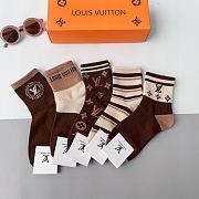 Bagsaaa Set Louis Vuitton Socks 5 colors - 5