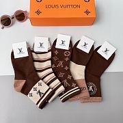 Bagsaaa Set Louis Vuitton Socks 5 colors - 3