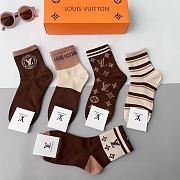 Bagsaaa Set Louis Vuitton Socks 5 colors - 2