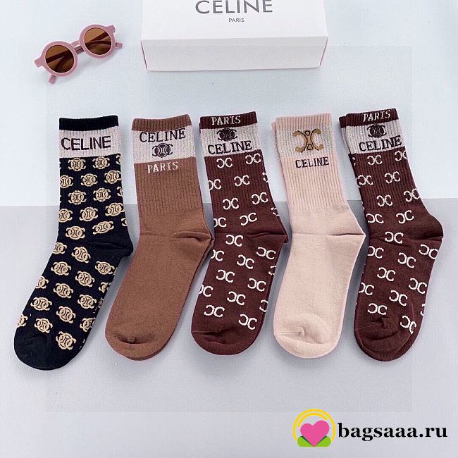 Bagsaaa Set Celine Socks 4 styles - 1