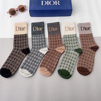 Bagsaaa Set Dior Socks 5 colors