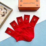 Bagsaaa Set Louis Vuitton Red Socks 5 brands - 6