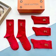 Bagsaaa Set Louis Vuitton Red Socks 5 brands - 3