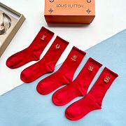 Bagsaaa Set Louis Vuitton Red Socks 5 brands - 2