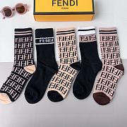 Bagsaaa Set Fendi Socks 5 Styles - 1