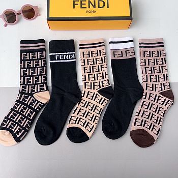 Bagsaaa Set Fendi Socks 5 Styles