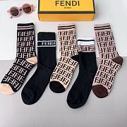 Bagsaaa Set Fendi Socks 5 Styles - 6