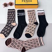 Bagsaaa Set Fendi Socks 5 Styles - 4