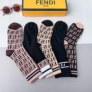 Bagsaaa Set Fendi Socks 5 Styles - 5