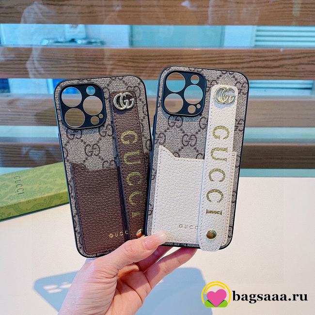 Bagsaaa Gucci Phone Case GG Ebony 2 colors - 1