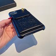 Bagsaaa Loewe Black Leather Phone Case - 2