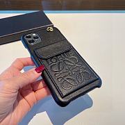 Bagsaaa Loewe Black Leather Phone Case - 3